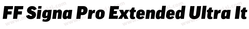 FF Signa Pro Extended Ultra Italic字体转换